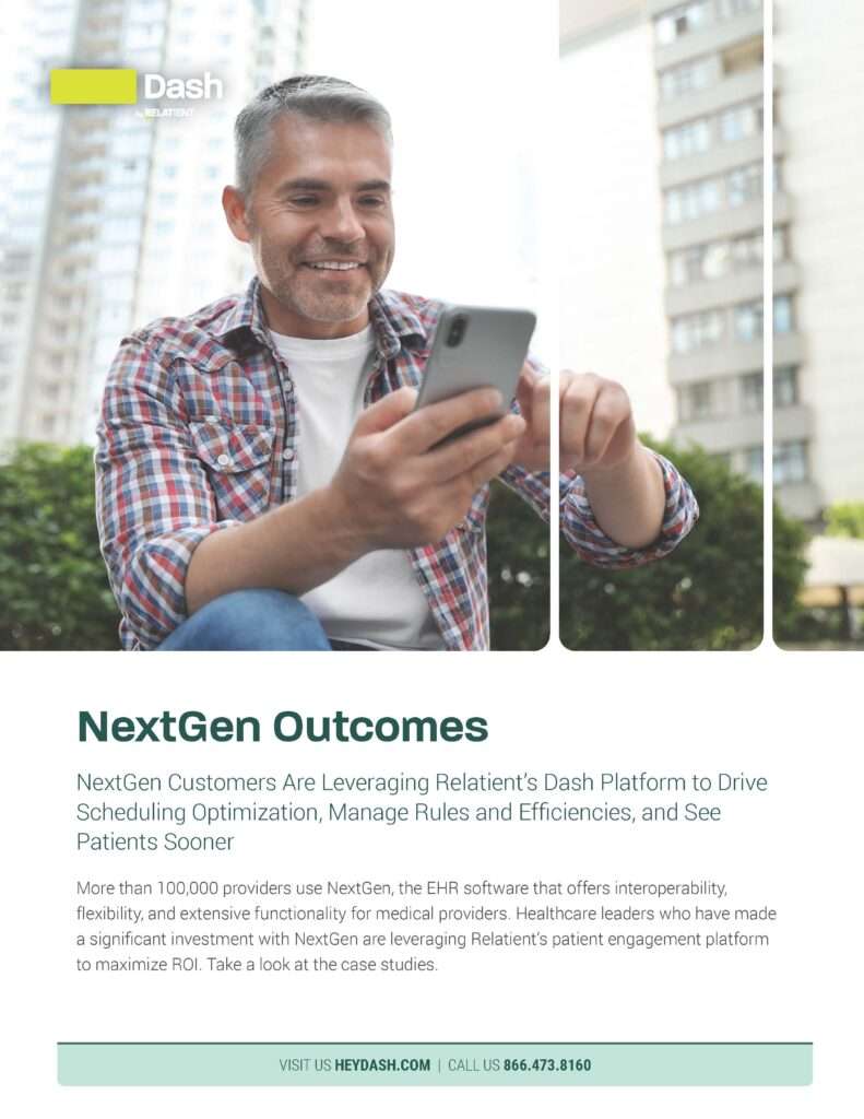 nextgen dash by relatient patient portal partners