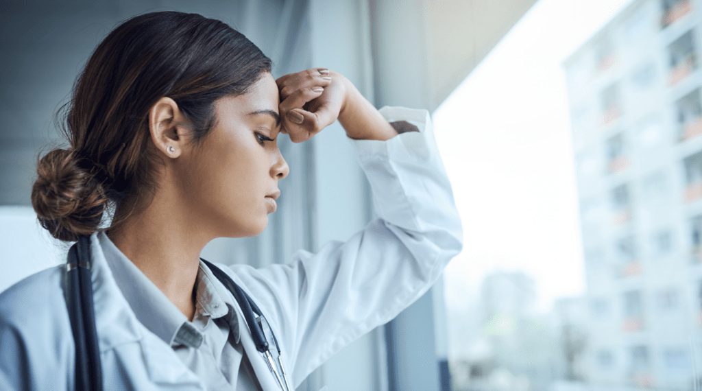 doctor avoiding burnout when using healthcare scheduling solution