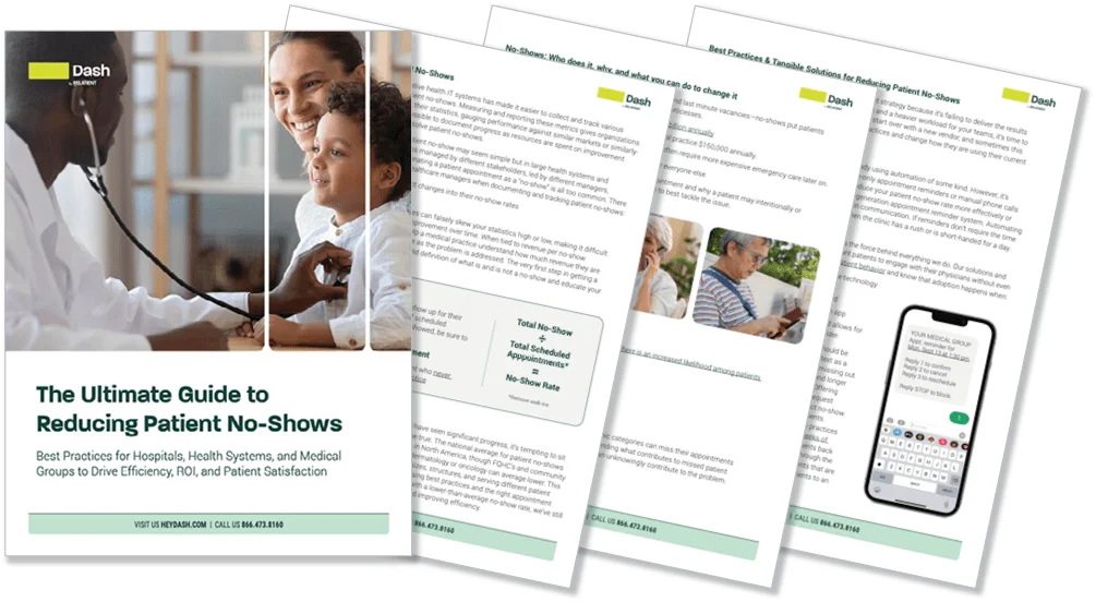 The Ultimate guide to patient no-shows graphic