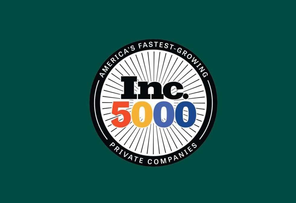 A graphic with the Relatient logo and a badge highlighting their inclusion on the Inc. 5000 list