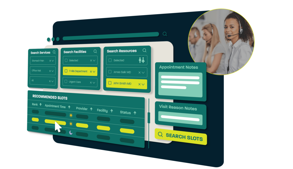Dash Central Schedule Contact Center Software graphic