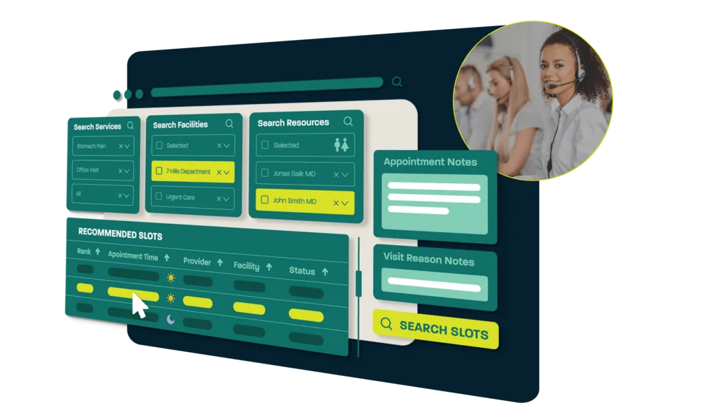 Dash Central Schedule Contact Center Software graphic