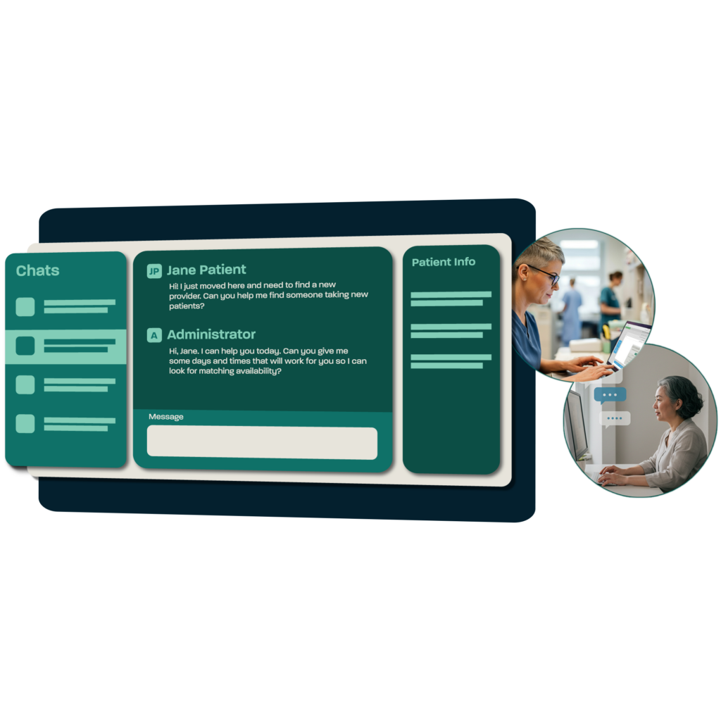 Dash is a patient chat app that integrates into any website and answers common questions to free up your staff.