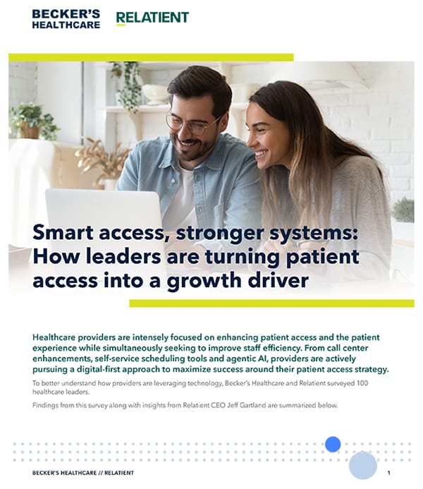 Becker's Healthcare Relatient study cover image