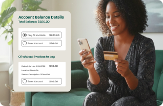 Woman using mobile phone for Dash financial clearance 2017