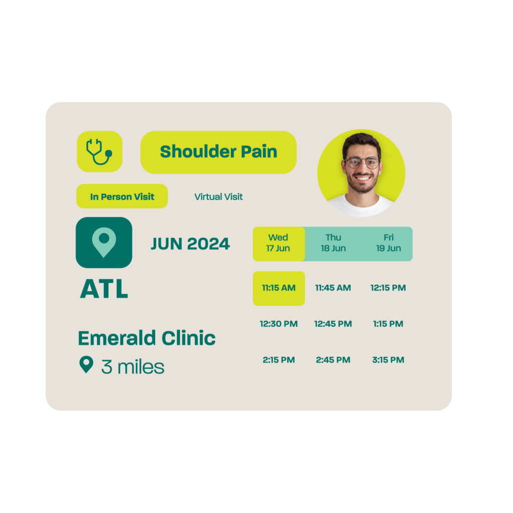 Dash Patient Self-Scheduling product graphic